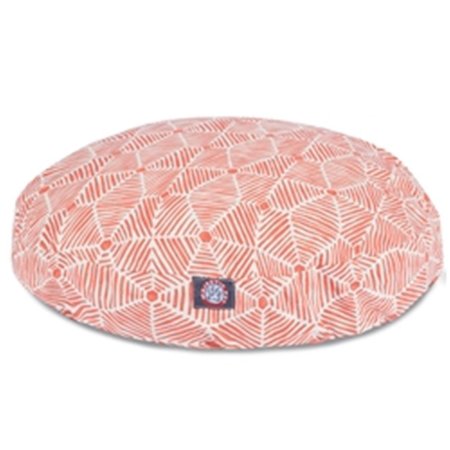 MAJESTIC PET Charlie Salmon Medium Round Dog Bed 78899550868